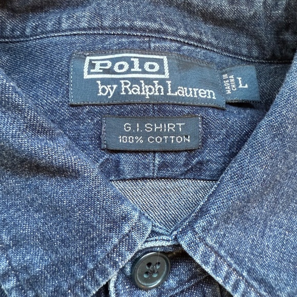 Vintage Ralph Lauren Polo Denim Shirt - Picture 5 of 6